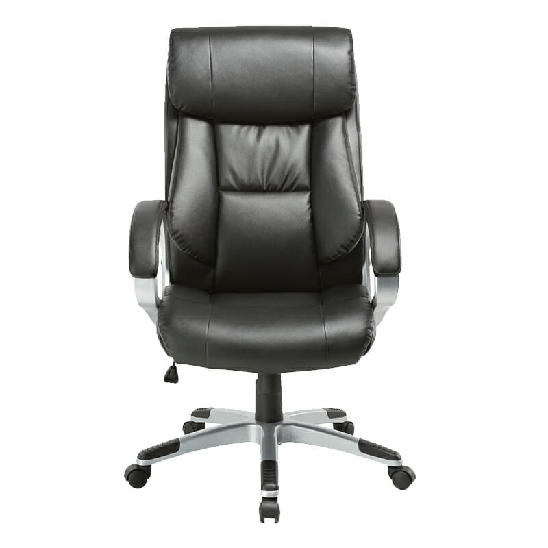 Sillón Ejecutivo Milan Con Brazos Vinil Negro