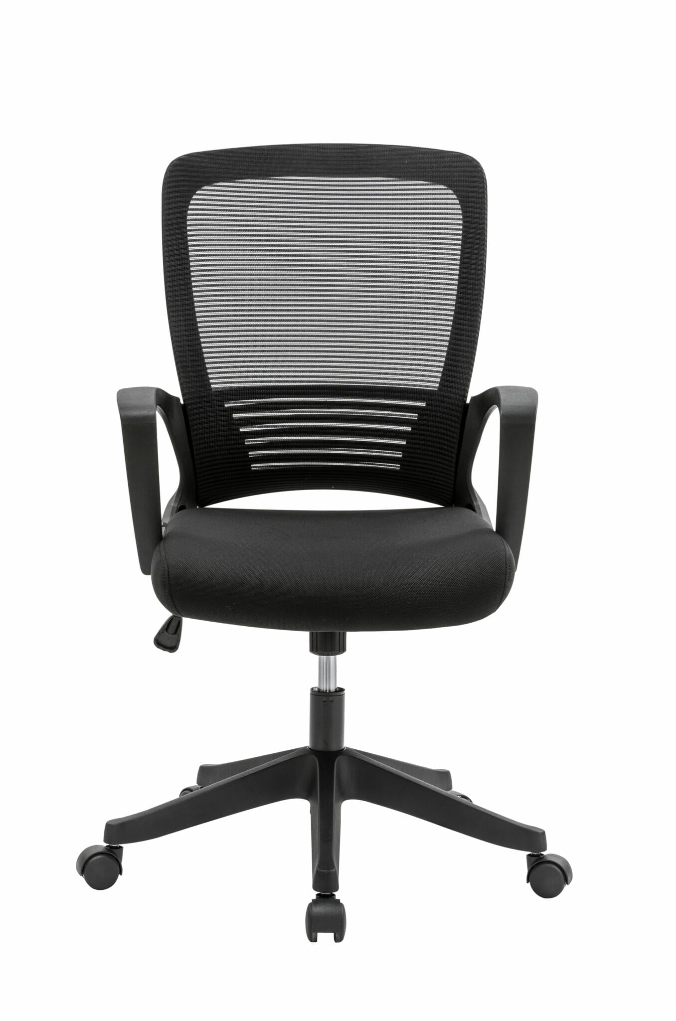 Silla Operativa H3 Mesh Y Tela Negra Estructura Negra
