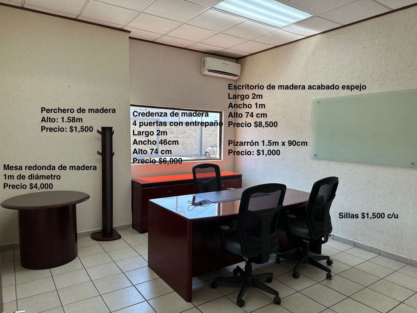 Escritorios de madera seminuevos