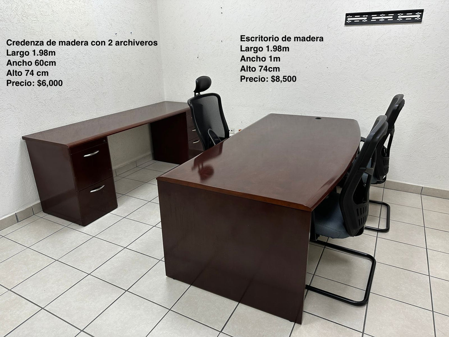 Escritorios de madera seminuevos