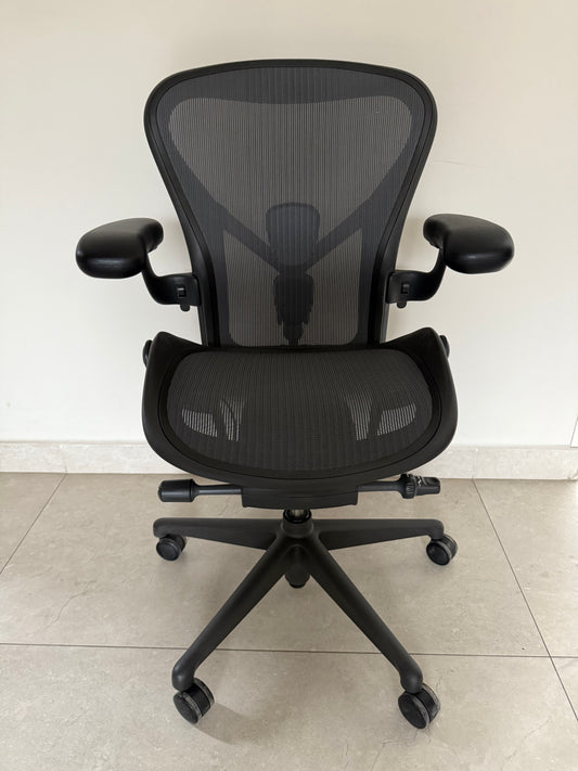 Aeron Grafito soporte lumbar en Y ajustable talla B Exhibición