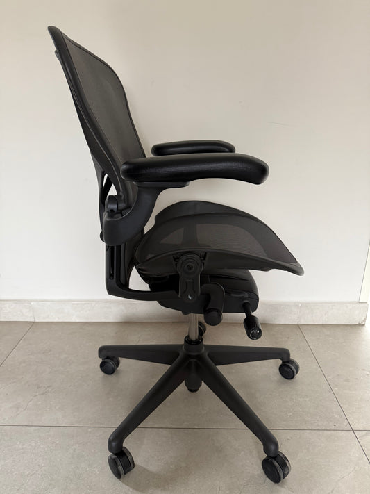 Aeron Grafito soporte lumbar en Y ajustable talla B Exhibición