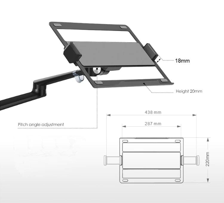 Soporte Ergonómico Doble Para Laptop y Monitor